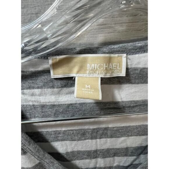 Michael Kors Womens MK Stripes T Shirt Medium - Picture 3 of 7